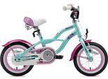 Kinderfahrrad BIKESTAR "Cruiser" Gr. 21, blau (mint), Fahrräder, Kinder, 20,6cm, 12 Zoll (30,48cm)