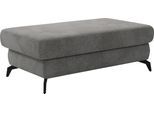 Polsterhocker SIT & MORE "Bolero", grau, B:121cm H:45cm T:67cm, 95%Polyester 5%Polyamid, Hocker, Polsterhocker