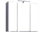 Spiegelschrank WELLTIME "Texas", grau (anthrazit), B:70cm H:66cm T:20cm, Holzwerkstoff, Schränke, Spiegelschrank, Breite 70 cm, mit LED-Aufbauleuchte