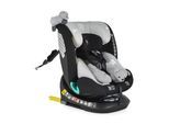 Moni Kindersitz Serengeti i-Size (40-150cm) Isofix, Kuscheltier, Nackenkissen grau
