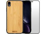 Hülle iPhone XR und schutzfolie - Holz - Holzfarben