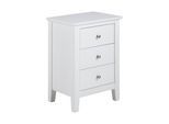 AC Design Nachttisch »Linnea 45 cm x 62.8 cm, Weiss glanz«