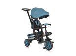 Byox Tricycle Explore 3 in 1 Dreirad umkehrbarer Sitz Schiebegriff Körbe Pedale hellblau