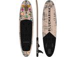 Bluemarina SUP Board Ariki, Stand Up Paddle aufblasbar mit Paddel, Pumpe, Rucksack, 5J Garantie (325x86x15cm / 10'8", Tiki)