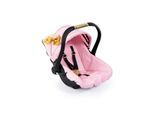 Bayer Design Deluxe Car Seat with Canopy for Dolls - Pink w/ Gold Bow