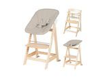 roba® Hochstuhl »Born up Set 2-in-1 Natur, Greyish gesteppt«