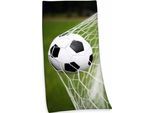 Herding Badetuch »Fussball«, (1 St., Badetuch 75 x 150 cm), mit Fussballmotiv