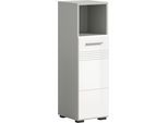 welltime Unterschrank »Calcio, Höhe 95 cm, 1 Tür, 1 offenes Fach, 1 Einlegeboden, Türanschlag«, wechselbar, MDF Front, Badschrank, Bad-Möbel, Badezimmer