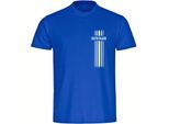 multifanshop Herren T-Shirt - Deutschland - Streifen - Druck weiß - Männer