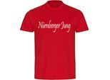 multifanshop Kinder T-Shirt - Nürnberg - Nürnberger Jung - Druck weiß - Kind