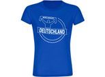 multifanshop Damen T-Shirt - Deutschland - Meine Fankurve - Druck weiß - Frauen