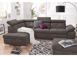 exxpo - sofa fashion Ecksofa "Spring, super bequem und komfortabel mit Armteil- und Kopfteilfunktion" wahlweise mit Bettfunktion und Bettkasten, L-Form