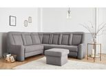 Ecksofa SIT & MORE "Melissa L-Form", grau, B:257cm T:217cm, 100% Polyester, Sofas, Ecksofa, klassisches Polsterprogramm, wahlweise Bettfunktion und Schubkasten