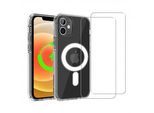 Hülle iPhone 12/iPhone 12 Pro und 2 schutzfolien - TPU - Transparent