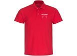 multifanshop Poloshirt - Deutschland - Herzschlag - Druck weiß - Polo