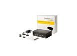 StarTech.com Port Dual DisplayPort KVM Switch - DP KVM Switch - 4K (60Hz) - KVM / audio / USB switch - 4 porte - monterbar på stativ