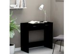 vidaXL Schreibtisch Schwarz 80x40x75 cm Holzwerkstoff