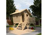 Spielhaus WEKA "Tabaluga Abenteuerspielhaus Lotti", beige (natur), Spielhäuser, KinderB:214,5cm H:216cm T:223,5cm, Holzwerkstoff, Spielhaus, BxTxH: 214,5x223,5x216 cm, B:214,5cm H:216cm T:223,5cm