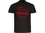 multifanshop Kinder T-Shirt - München rot - Meine Fankurve - Druck rot - Kind