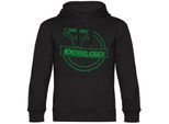 multifanshop Kapuzen Sweatshirt - Mönchengladbach - Meine Fankurve - Druck grün - Hoodie