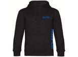 multifanshop Kapuzen Sweatshirt - Holstein - Brust & Seite - Druck blau - Hoodie