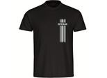 multifanshop Kinder T-Shirt - Deutschland - Streifen - Druck weiß - Kind