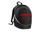 multifanshop Rucksack - Leverkusen - Herzschlag - Druck rot - Tasche