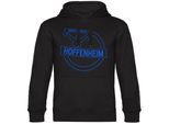 multifanshop Kapuzen Sweatshirt - Hoffenheim - Meine Fankurve - Druck blau - Hoodie