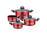 GSW Kochtopf-Set Milano Color 7-tlg. rot