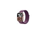 Apple Watch Series 10 GPS 42mm - Rose Gold Aluminium Case with Plum Sport Loop