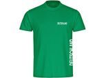 multifanshop Herren T-Shirt - Deutschland - Brust & Seite - Druck weiß - Männer