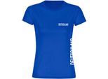 multifanshop Damen T-Shirt - Deutschland - Brust & Seite - Druck weiß - Frauen