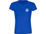 multifanshop Damen T-Shirt - Deutschland - Adler Retro - Druck weiß - Frauen