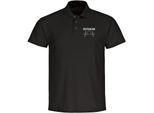 multifanshop Poloshirt - Deutschland - Herzschlag - Druck weiß - Polo