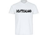multifanshop Herren T-Shirt - Deutschland - Textmarker - Druck schwarz - Männer