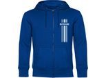 multifanshop Kapuzen Sweatshirt Jacke - Deutschland - Streifen - Druck weiß - Sweat