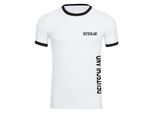multifanshop Kontrast T-Shirt - Deutschland - Brust & Seite - Druck schwarz - Männer