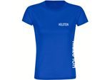 multifanshop Damen T-Shirt - Holstein - Brust & Seite - Druck weiß - Frauen