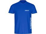 multifanshop Herren T-Shirt - Darmstadt - Brust & Seite - Druck weiß - Männer