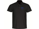 multifanshop Poloshirt - Braunschweig - Herzschlag - Druck blau - Polo