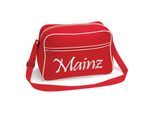 multifanshop Retrotasche - Mainz - Schriftzug - Druck weiß - Tasche