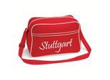 multifanshop Retrotasche - Stuttgart - Schriftzug - Druck weiß - Tasche
