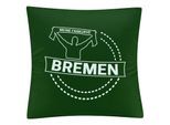 multifanshop Kissenbezug - Bremen - Meine Fankurve - Druck weiß - Kissen