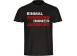 multifanshop Herren T-Shirt - Augsburg - Einmal Immer - Druck rot - Männer