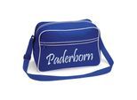 multifanshop Retrotasche - Paderborn - Schriftzug - Druck weiß - Tasche