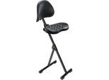 Stehhilfe meychair Futura Light AF-SR-11043, klapp- & sitzhöhenverstellbar, ohne Aufstieghilfe, B 360 x T 220 x H 540-900 mm, Stahl & PU-Schaum, schwarz