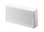 Schäfer Shop Genius Querrollladenschrank TETRIS SOLID, 2 OH, B 1600 mm, inkl. 19 mm Abdeckplatte, weiss/weissalu