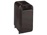 Aktenvernichter Fellowes® Microshred LX 221, Mikropartikelschnitt 2 x 12 mm, P-5, 30 l, 20 Blatt Schnittleistung, mit Rollen, schwarz