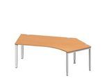 Schäfer Shop Genius Winkelschreibtisch MODENA FLEX 135°, Ansatz rechts, B 2165 mm, Buche