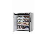Sicherheitsschrank Typ 90 asecos S-CLASSIC-90, Flügeltüren mit Türfeststellanlage, Front Lichtgrau, B 1196 x T 616 x H 1298 mm